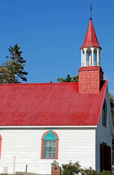 Quebec Canada June 2018 Old Chapel Tadoussac Built 1747 — Stock Photo, Image