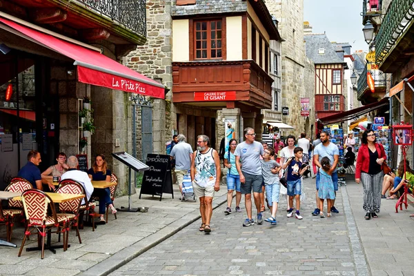 Dinan Francie Červenec 2019 Staré Město Létě — Stock fotografie