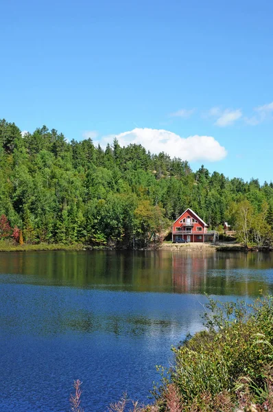 Quebec Canadá Junho 2018 Lago Harvey Saint Simeon — Fotografia de Stock