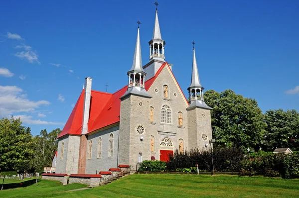 Quebec Canada Juni 2018 Kerk Van Sainte Famille — Stockfoto