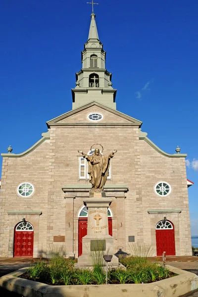 Quebec Kanada Června 2018 Historický Kostel Jeana — Stock fotografie