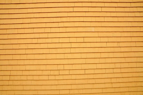 Κεμπέκ Καναδάς Ιούνιος 2018 Κίτρινα Ξύλινα Πλακάκια Έναν Τοίχο Στην — Φωτογραφία Αρχείου