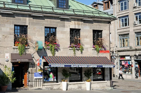 Quebec Canadá Junho 2018 Place Jacques Cartier Montreal — Fotografia de Stock