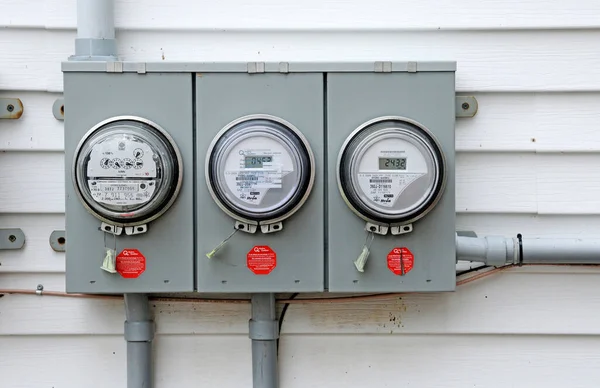 Quebec Canada June 2018 Electricity Meter City Levis Chaudiere Appalaches — Stock Photo, Image