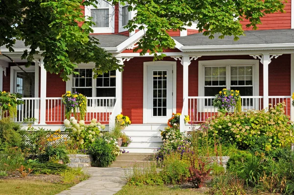 Quebec Canada Giugno 2018 Una Vecchia Casa Nel Villaggio Kamouraska Immagine Stock
