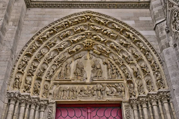 Mantes Jolie France June 2018 Collegiate Church — Stockfoto