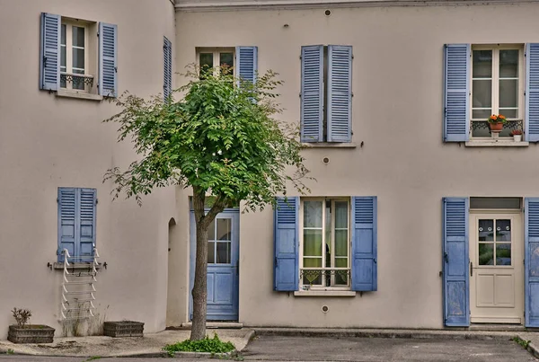 Mantes Jolie Francia Junio 2018 Ciudad Verano — Foto de Stock