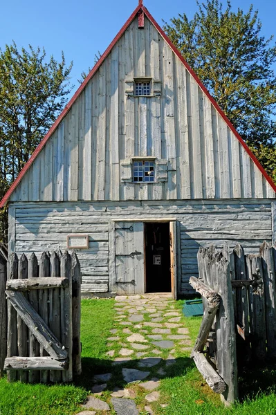 Quebec Canadá Junio 2018 Recreación Histórica Una Antigua Casa Comercio — Foto de Stock