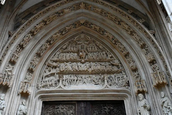 Rouen Frankrig September 2019 Saint Maclou Kirken - Stock-foto