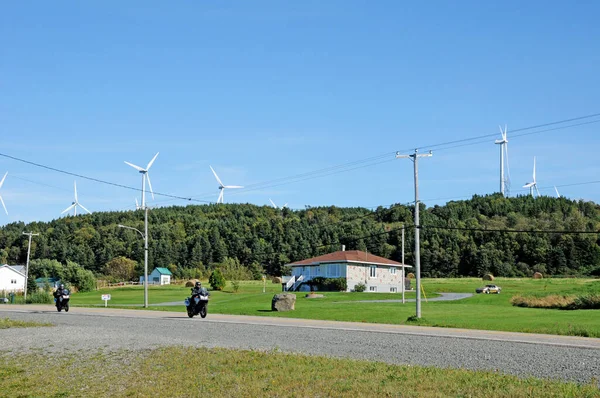Quebec Canada June 2018 Wind Generators Cap Chat Gaspesie — Stock Photo, Image