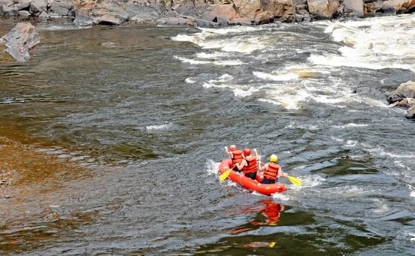 Quebec Canada Giugno 2018 Kayakers Nel Park Trou Fee Desbiens — Foto Stock