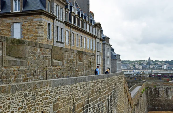 Saint Malo Frankrike Juli 2019 Den Pittoreska Staden Sommaren — Stockfoto