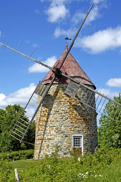 Quebec Canada June 2018 Windmill Orleans Island — Stock Photo, Image