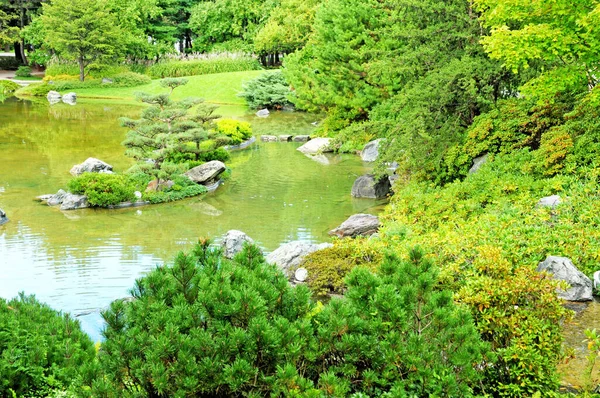 Montreal Quebec Kanada Juni 2018 Japansk Trädgård Den Botaniska Trädgården — Stockfoto