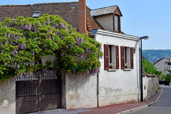 Verneuil Sur Seine Francia Abril 2020 Centro Ciudad — Foto de Stock