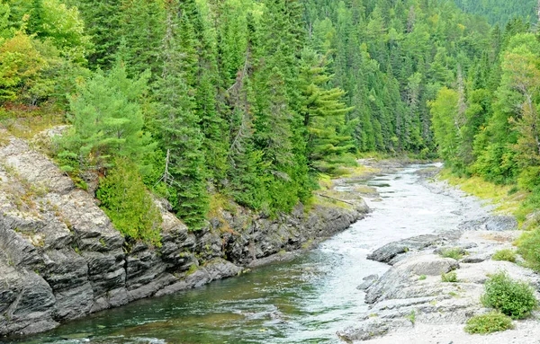Quebec Kanada Juni 2018 Der Assemetquagant Fluss Matapedia Der Gaspesie — Stockfoto