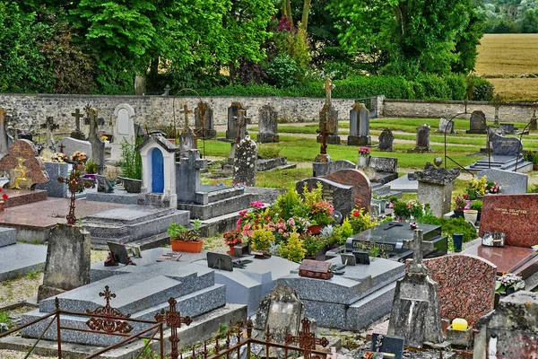 Roche Guyon Francia Julio 2018 Cementerio — Foto de Stock