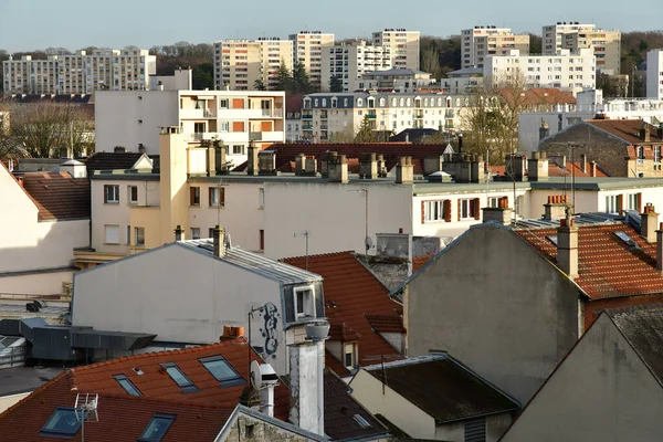 Poissy Francia Diciembre 2019 Ciudad Invierno — Foto de Stock