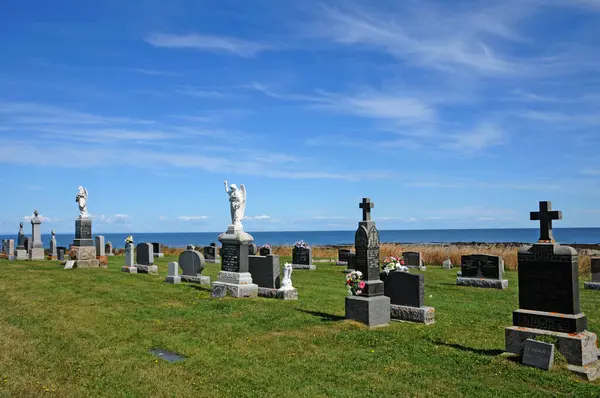 Quebec Canada June 2018 Picturesque Cemetery Sainte Luce — Stock Photo, Image