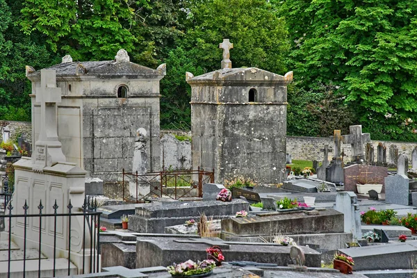 Roche Guyon França Julho 2018 Cemitério — Fotografia de Stock