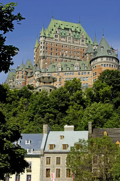 Quebec Canadá Junho 2018 Chateau Frontenac Construído 1893 Por Bruce — Fotografia de Stock