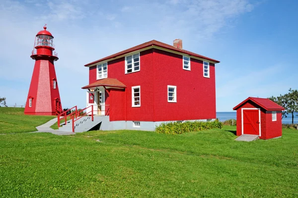 Quebec Canada June 2018 Lighthouse Martre Gaspesie — Stock Photo, Image