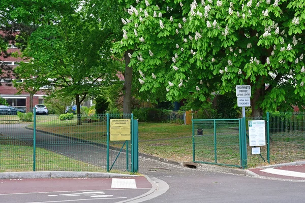 Verneuil Sur Seine Fransa Nisan 2020 Şehir Merkezi — Stok fotoğraf