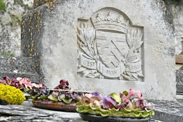 Roche Guyon Francia Julio 2018 Cementerio —  Fotos de Stock