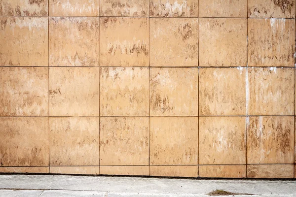 抽象的城市棕色瓷砖墙 — 图库照片