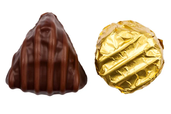 Dos caramelos de chocolate — Foto de Stock