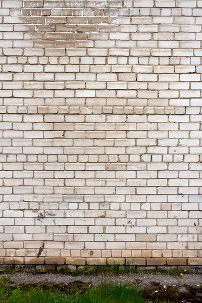 Mur en brique blanche — Photo