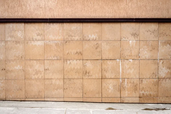 Abstracte stedelijke bruine tegel wand — Stockfoto
