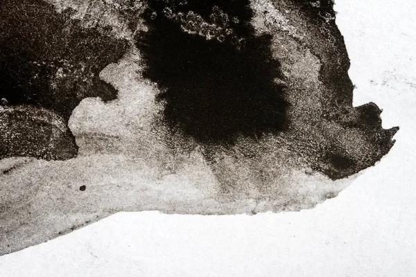 抽象黑色水彩背景 — 图库照片