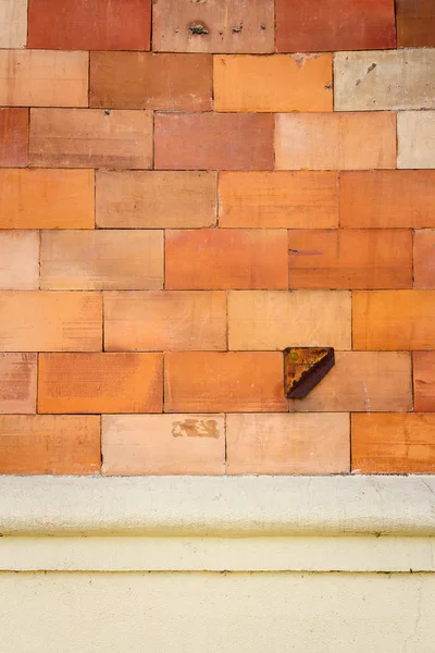 Kahverengi kiremit duvar doku arka plan — Stok fotoğraf