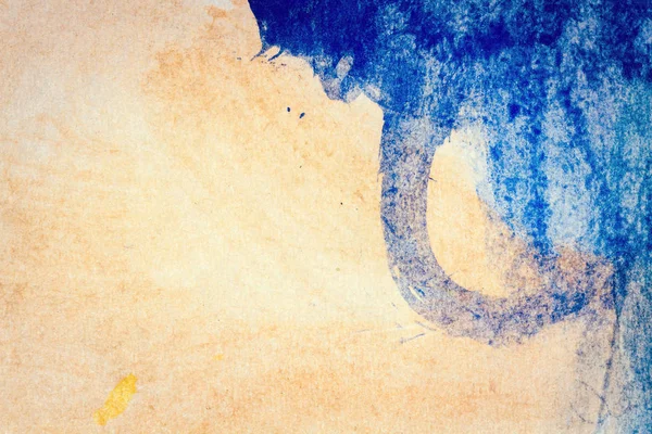 Abstrakcja Niebieski i brązowy sztuk tło — Zdjęcie stockowe