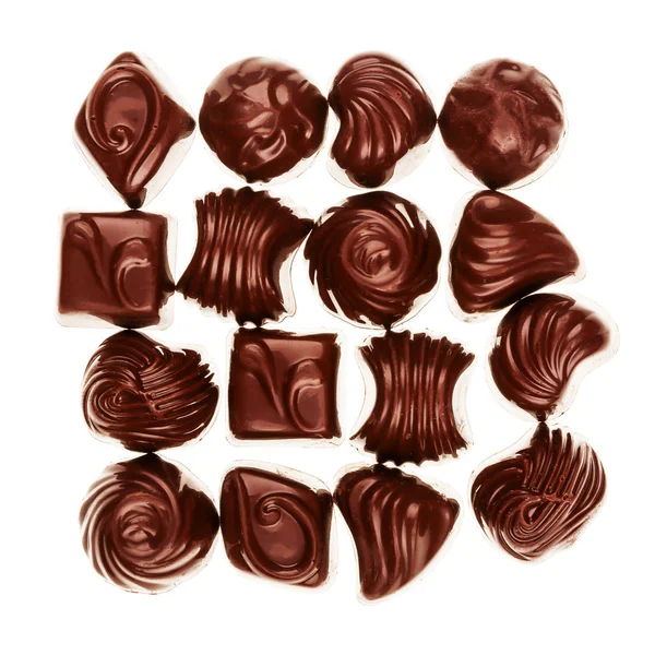 Caramelos de chocolate surtidos — Foto de Stock