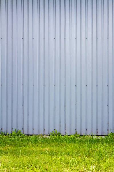 Rowkowane metalowe ściany — Zdjęcie stockowe