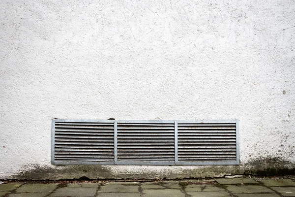Modern white plaster street wall — Stock Photo, Image