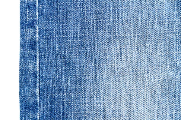 Sepotong kain jeans biru muda — Stok Foto