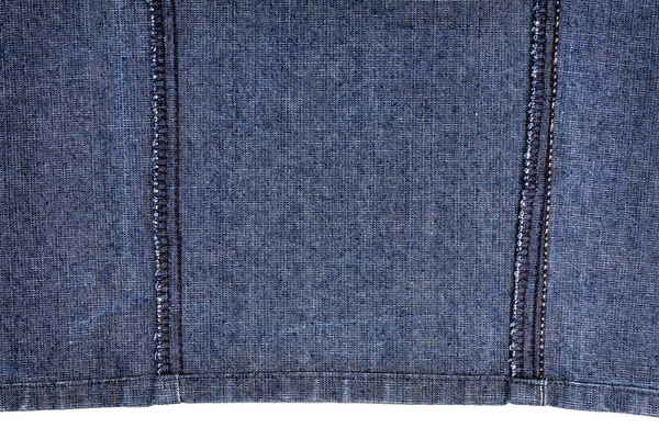 Piece of blue jeans fabric — Stock Photo, Image