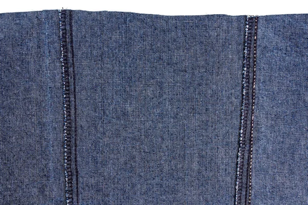 Piece of dark blue jeans fabric — Stock Photo, Image