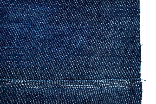 Stykke mørkeblå jeans stof - Stock-foto