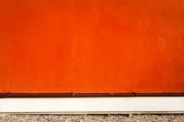 Yeni turuncu duvar — Stok fotoğraf