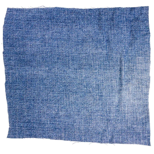 Pedaço de tecido de jeans azul claro — Fotografia de Stock