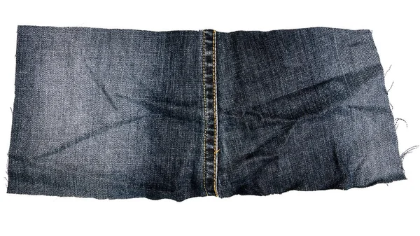 Pezzo di tessuto jeans scuro — Foto Stock