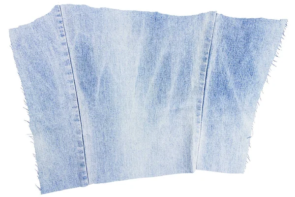 Bit ljus blå jeans tyg — Stockfoto