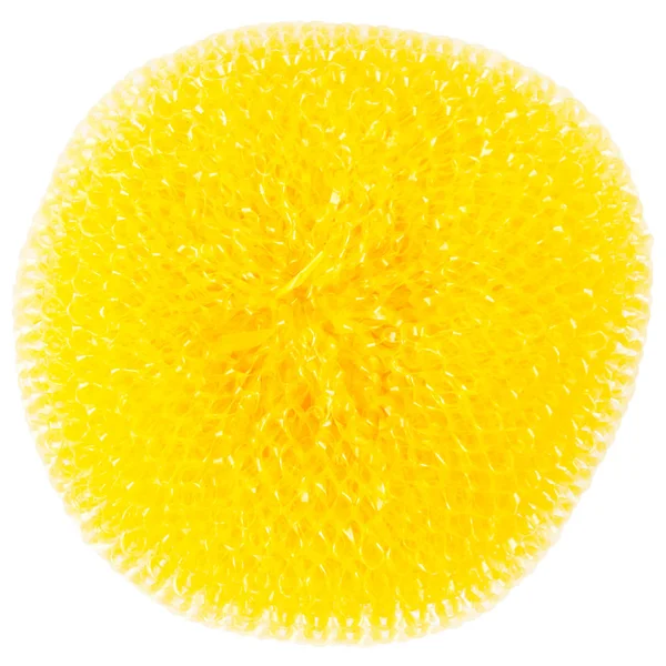 Sarı canlı plastik scourer — Stok fotoğraf