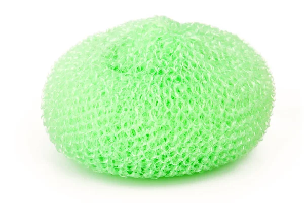 Zöld vibráló műanyag scourer — Stock Fotó