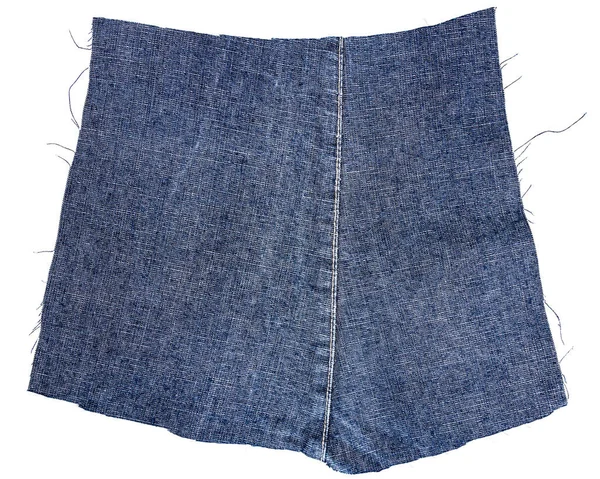 Pezzo di tessuto jeans blu scuro — Foto Stock