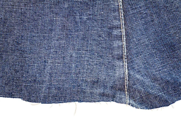 Kus látky tmavě modré džíny — Stock fotografie